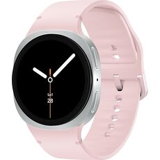 Galaxy Watch8 | 40 мм | 4G LTE | Silver | Sport/Pink | M/L, Размер: 40 мм, Цвет: Silver, Тип ремешка: Sport, Цвет ремешка: Pink, Размер ремешка: M/L, Подключение часов: Bluetooth / Wi-Fi + 4G LTE